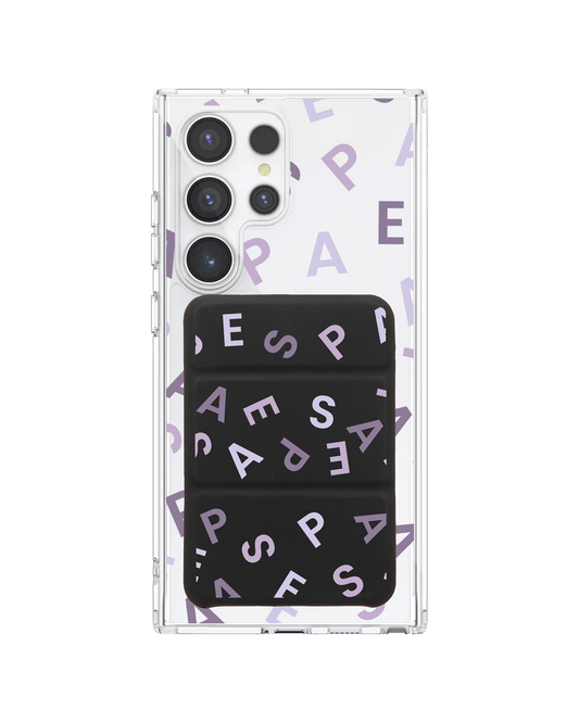Android Magnetic Trifold Wallet Case - Aespa Monogram