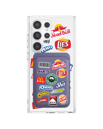 Android Magnetic Wallet Case - Food Parody