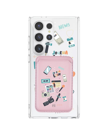 Android Magnetic Wallet Case - Journalism