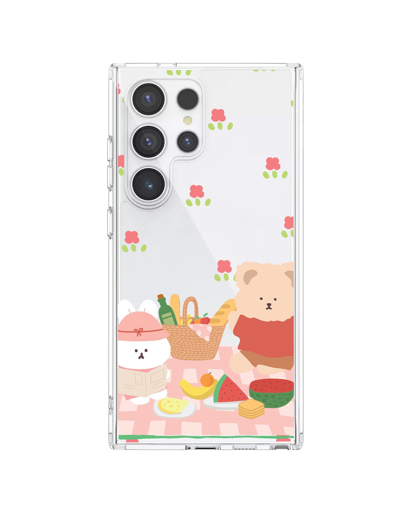 Android Rearguard Hybrid Case - Picnic Bear Pink