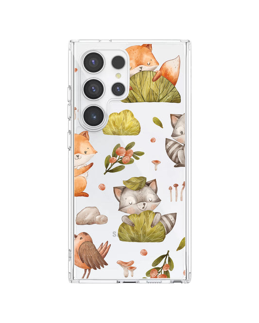 Android Rearguard Hybrid Case - Racoon & Friends