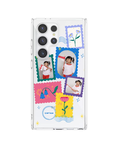 Magsafe Case - Face Grid Floral Stamps