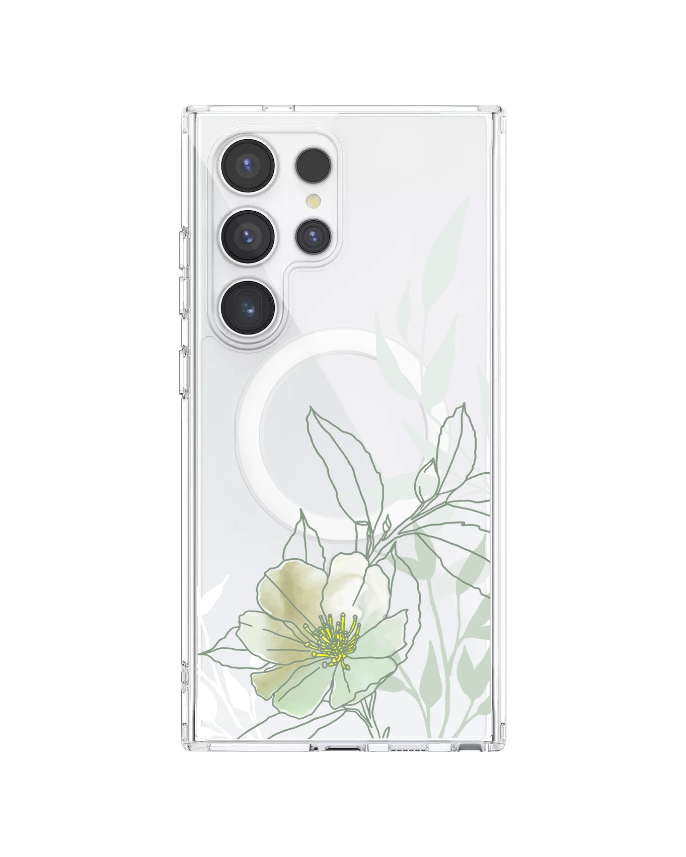 Magsafe Case - Green Mint Lily