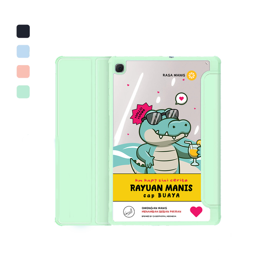 Android Tab Acrylic Flipcover - Cap Buaya