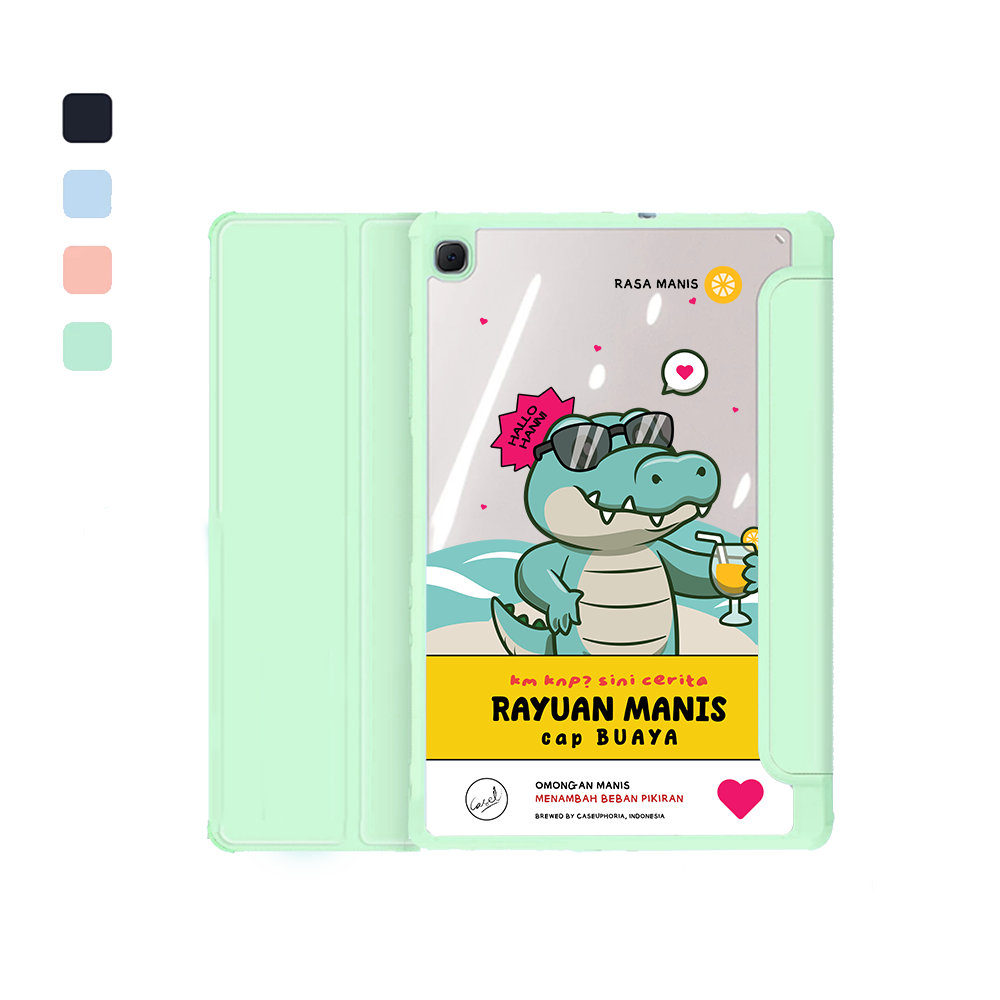 Android Tab Acrylic Flipcover - Cap Buaya