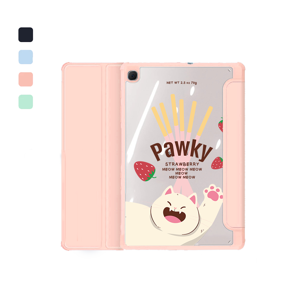 Android Tab Acrylic Flipcover - Pawky Cat