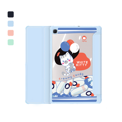 Android Tab Flipcover - White Kitty