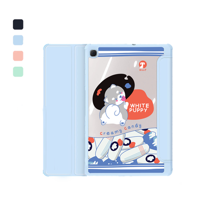 Android Tab Flipcover - White Puppy