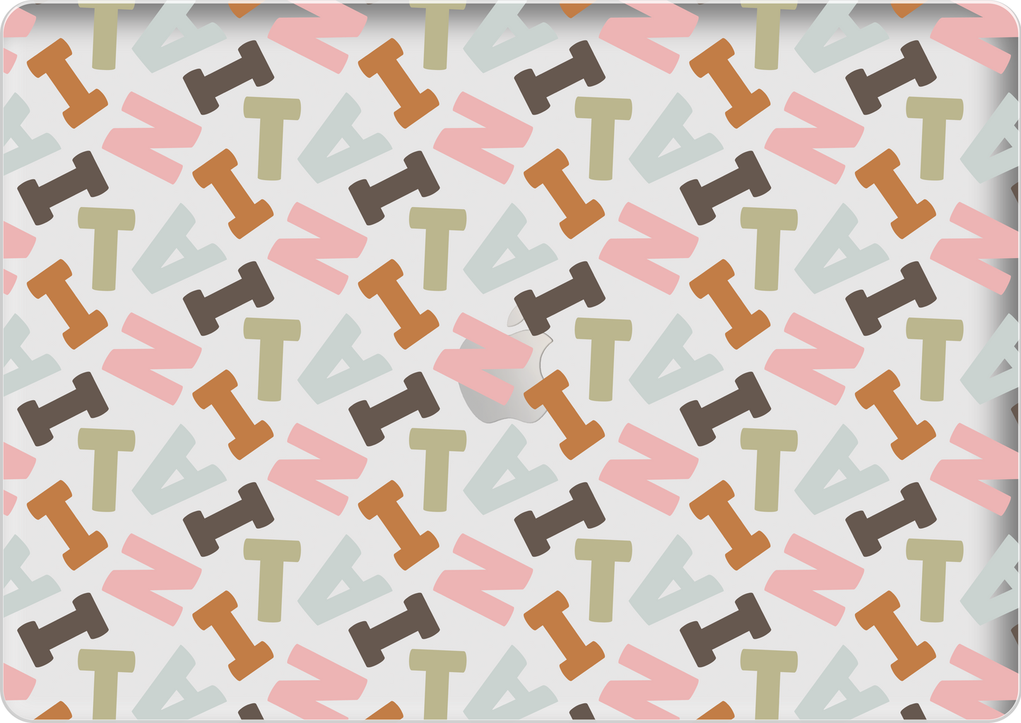 Macbook Snap Case - Scattered Monogram 4.0