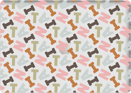 Macbook Snap Case - Scattered Monogram 4.0