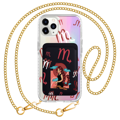 iPhone Magnetic Wallet Holo Case - Scorpio