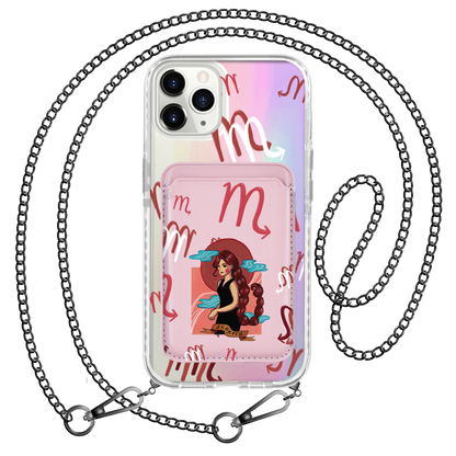 iPhone Magnetic Wallet Holo Case - Scorpio