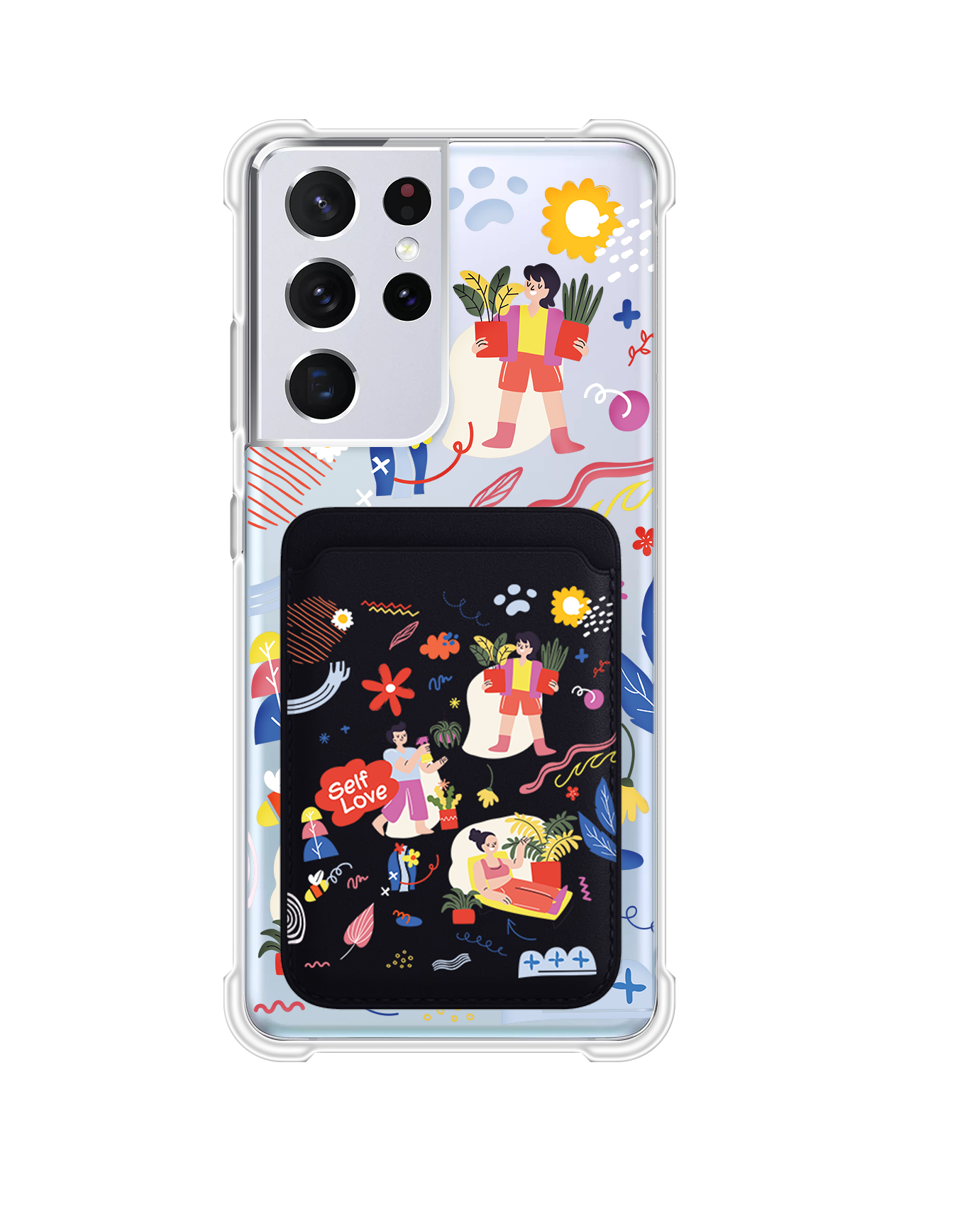 Android Magnetic Wallet Case - Self Love Sticker Pack 1.0