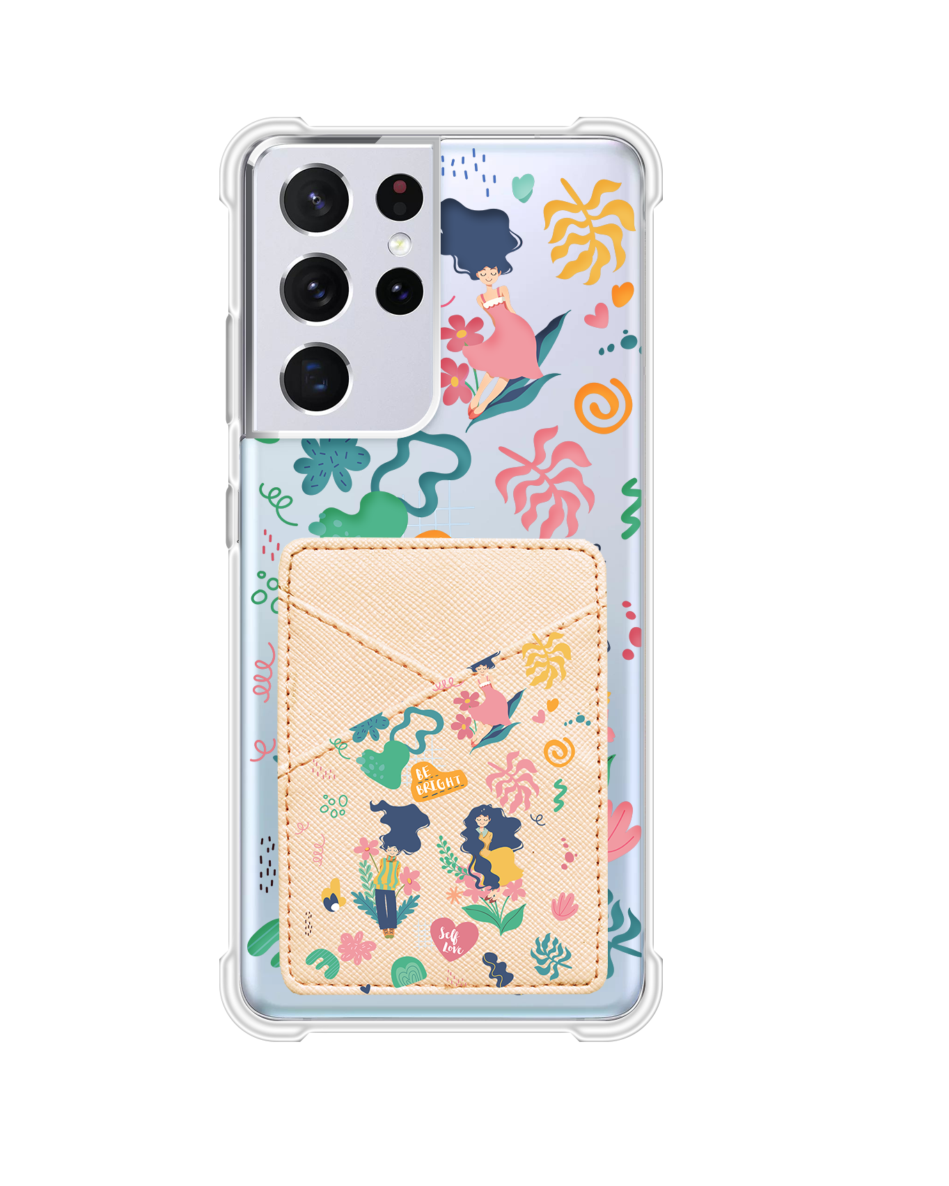 Android Phone Wallet Case - Self Love Sticker Pack 2.0