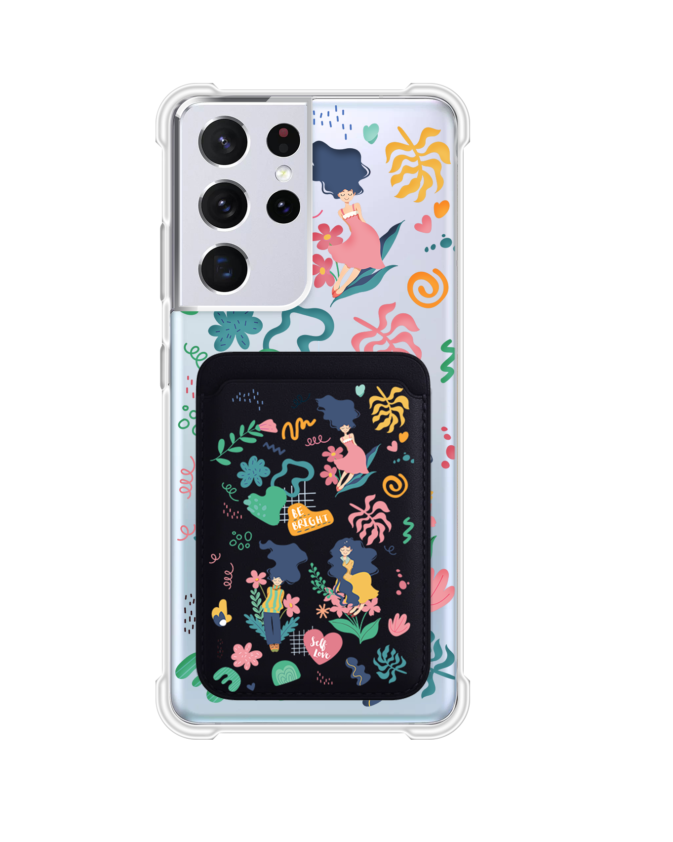 Android Magnetic Wallet Case - Self Love Sticker Pack 2.0