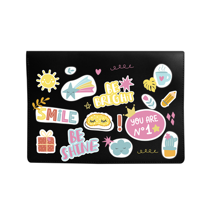 Vegan Leather Sleeve - Self Love Sticker Pack 3.0