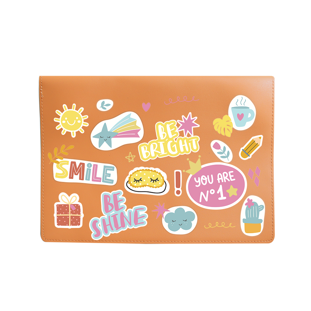 Vegan Leather Sleeve - Self Love Sticker Pack 3.0