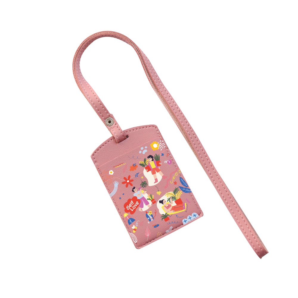 Vegan Leather Lanyard - Self Love Sticker pack 1.0