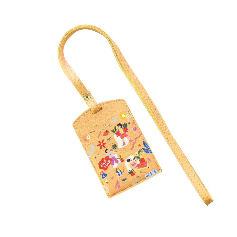 Vegan Leather Lanyard - Self Love Sticker pack 1.0