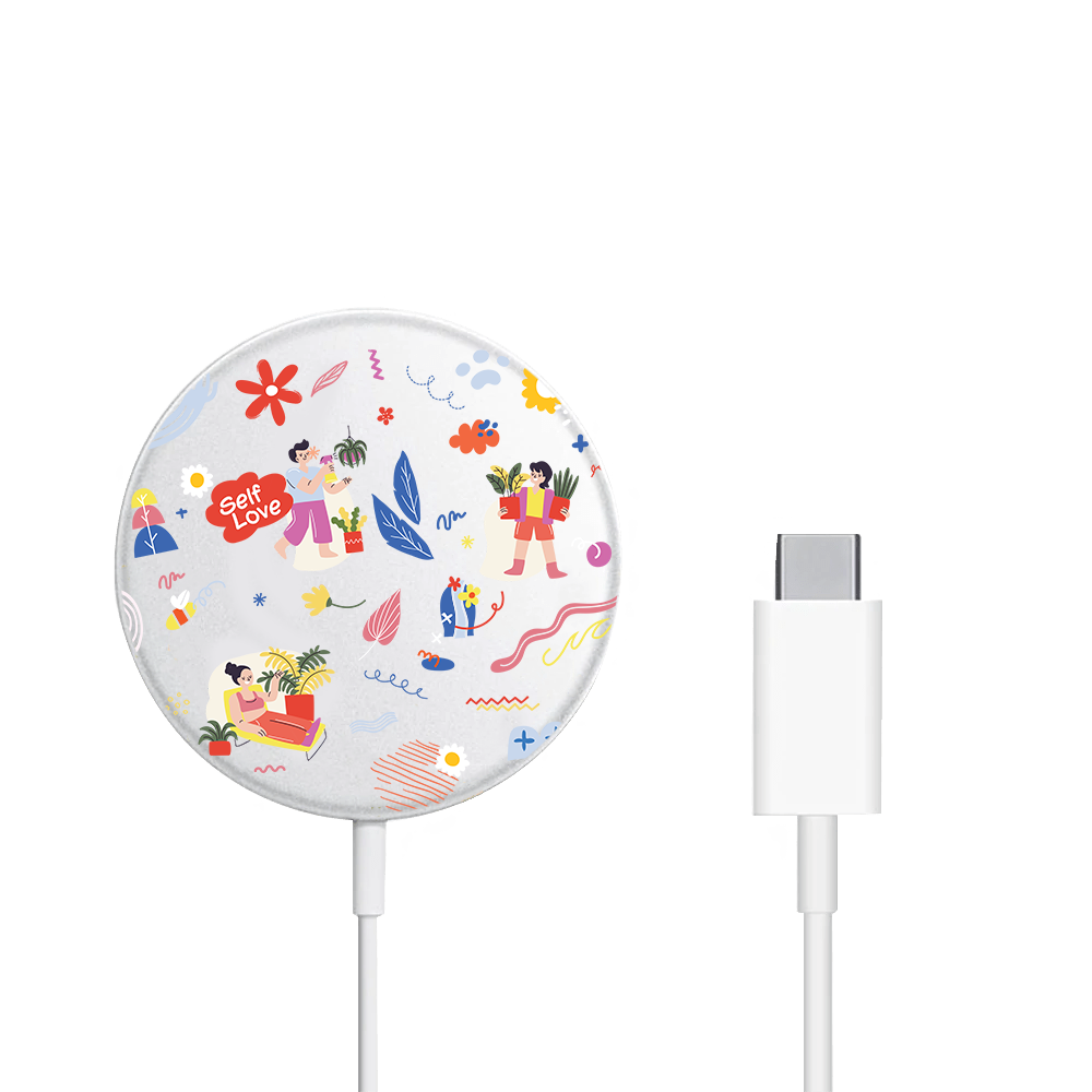 Magnetic Wireless Charger - Self Love Sticker pack 1.0