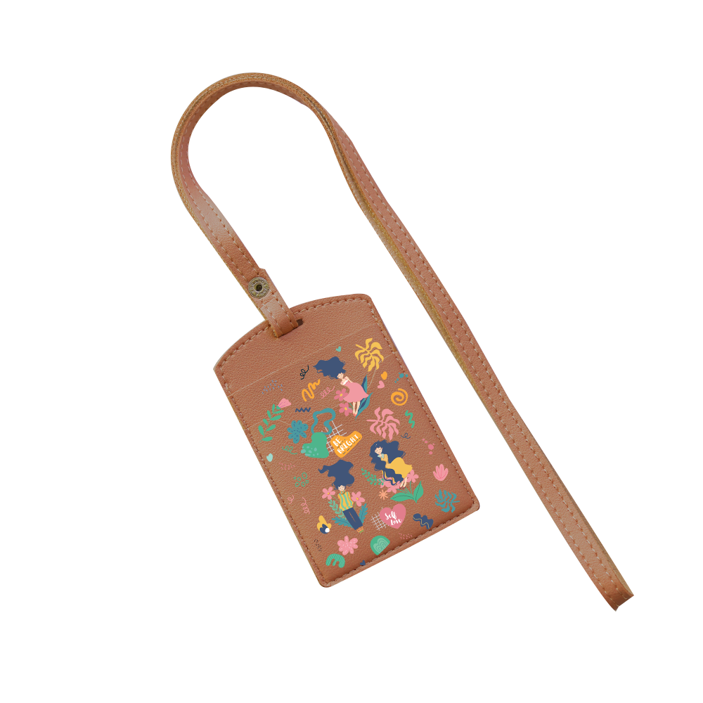 Vegan Leather Lanyard - Self Love Sticker pack 2.0