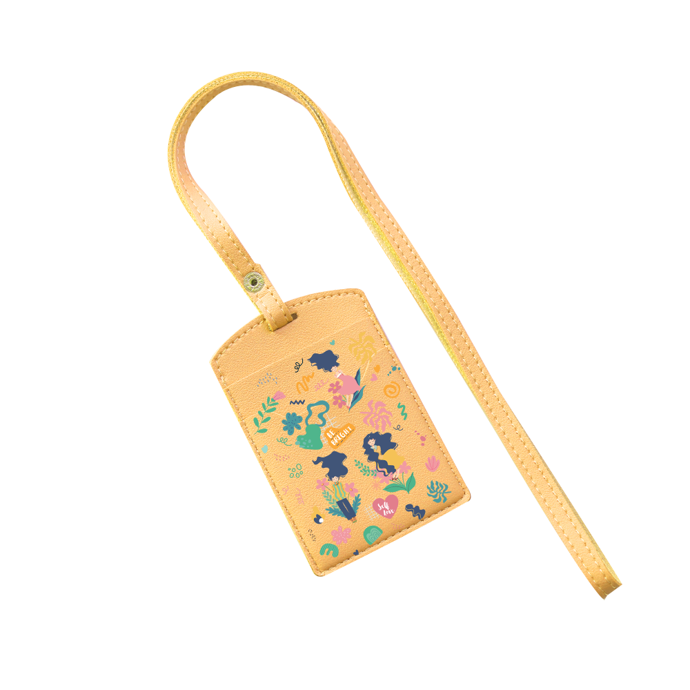 Vegan Leather Lanyard - Self Love Sticker pack 2.0