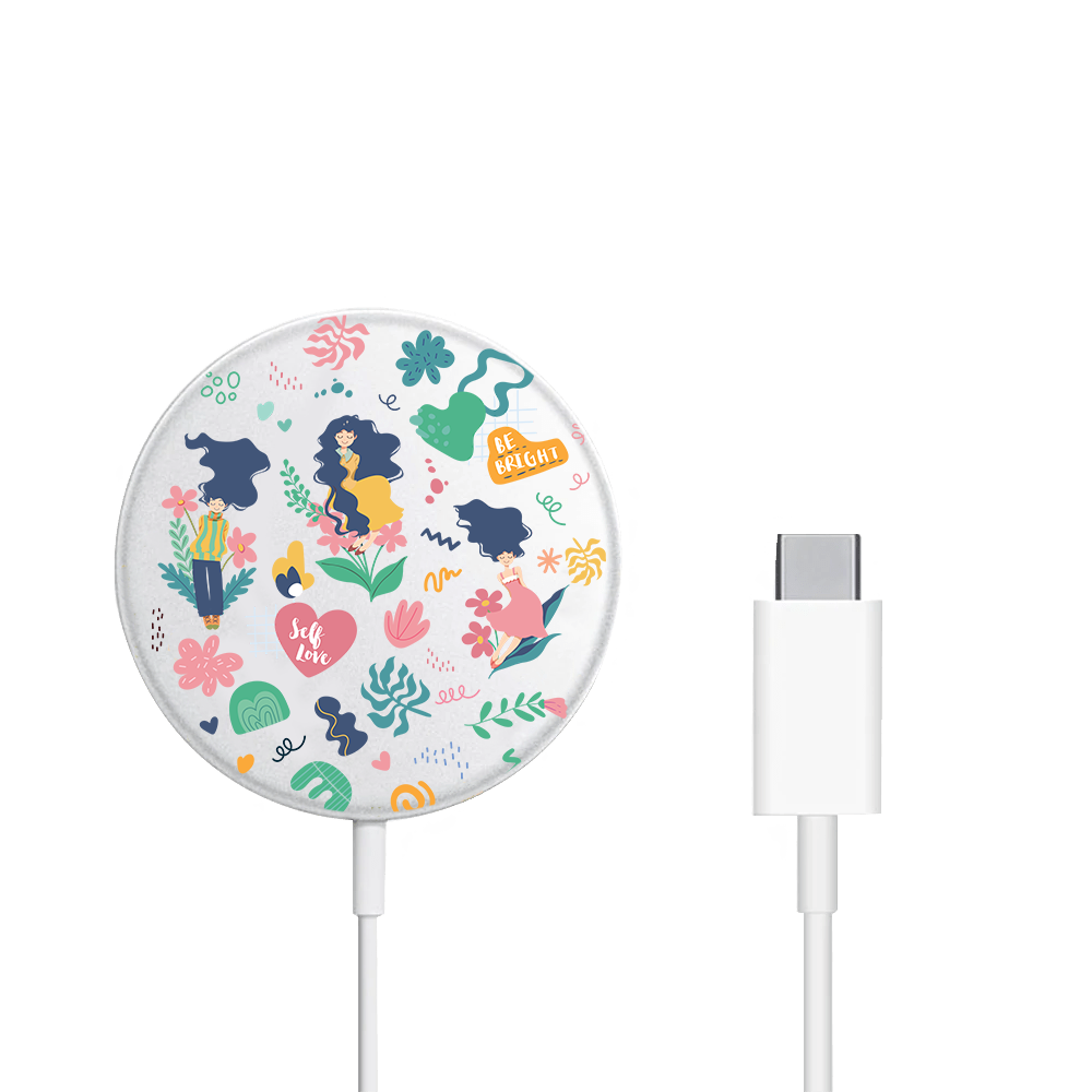 Magnetic Wireless Charger - Self Love Sticker pack 2.0