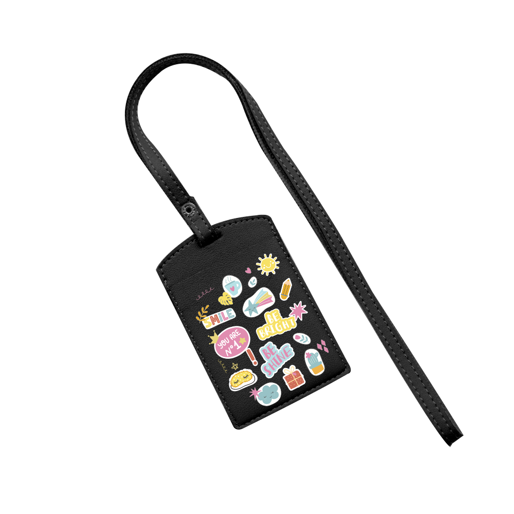 Vegan Leather Lanyard - Self Love Sticker pack 3.0