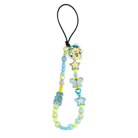 Beaded Strap with Acrylic Charm - Monkey (Chinese Zodiac / Shio)