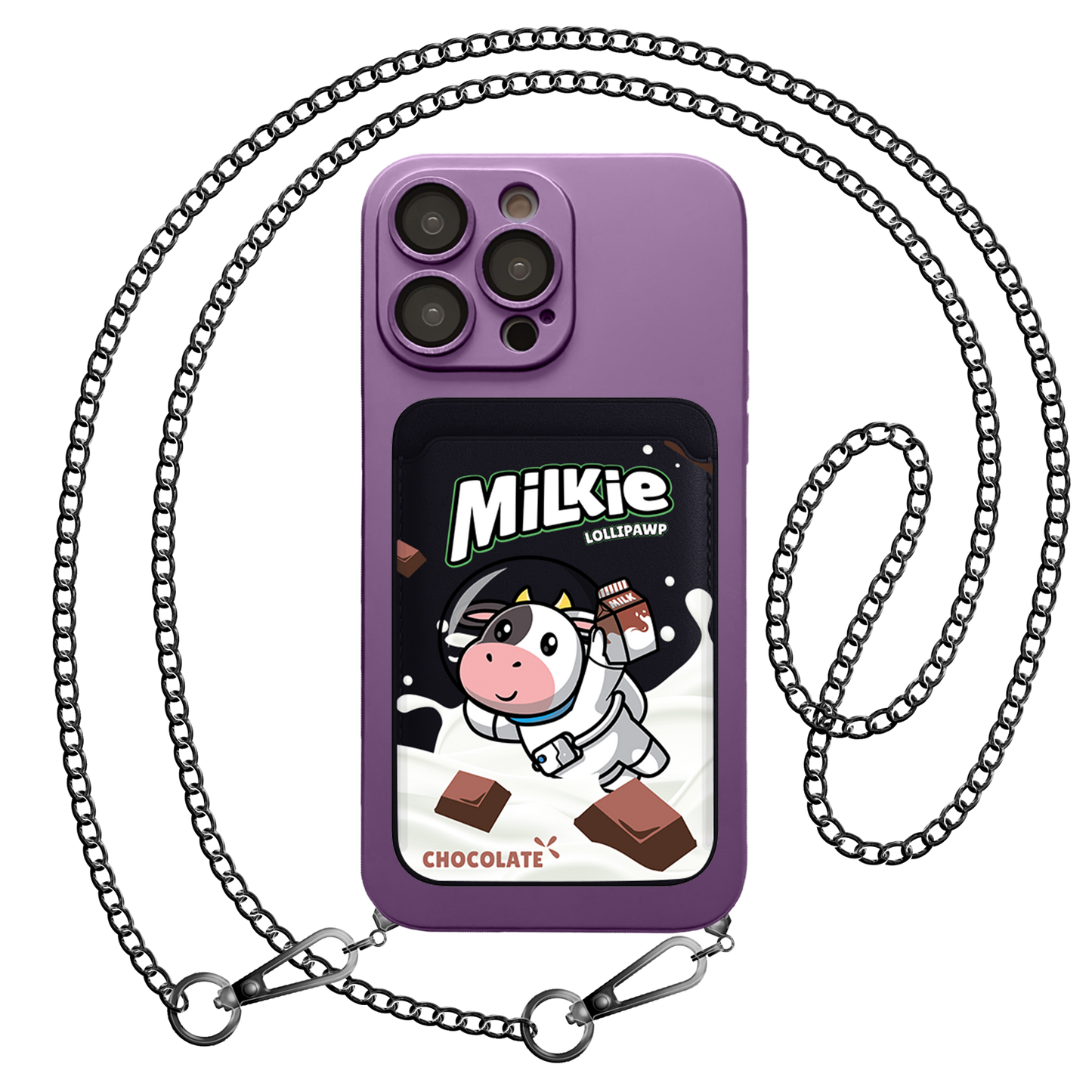 iPhone Magnetic Wallet Silicone Case - Milkie