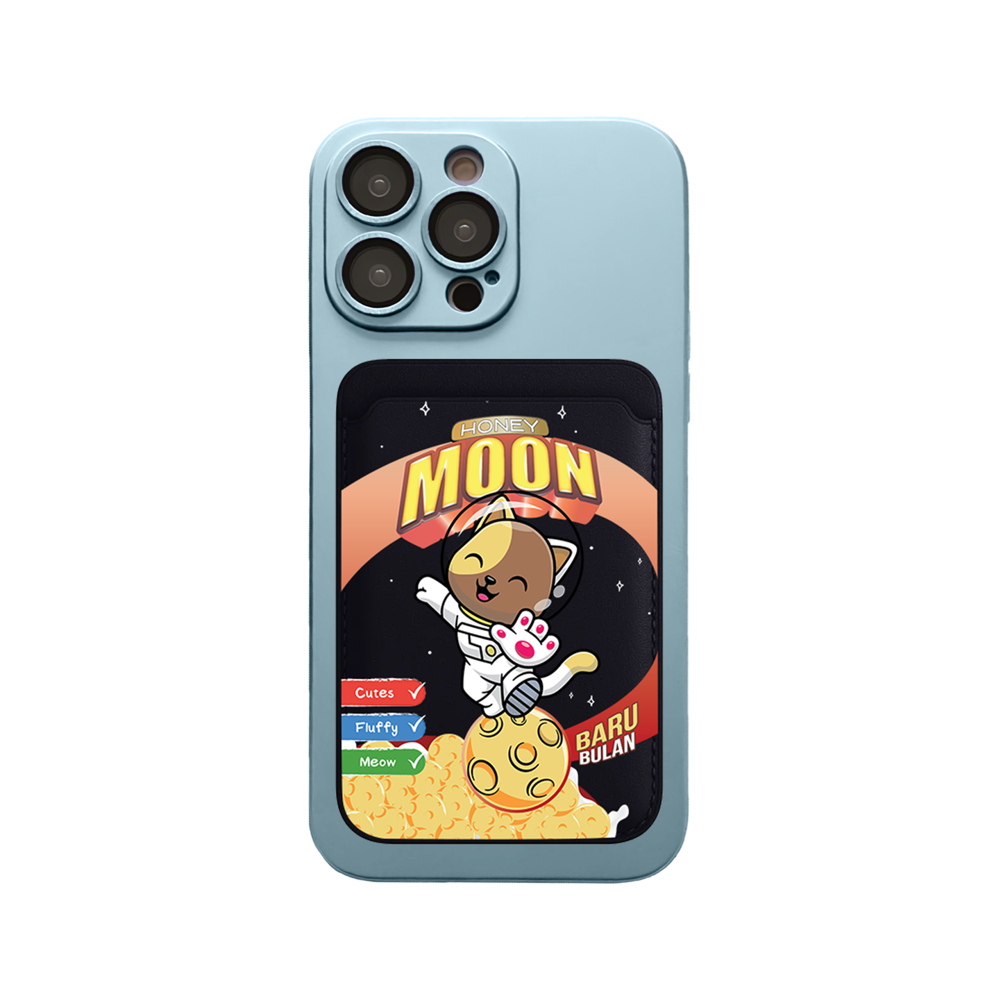 iPhone Magnetic Wallet Silicone Case - Honey Moon