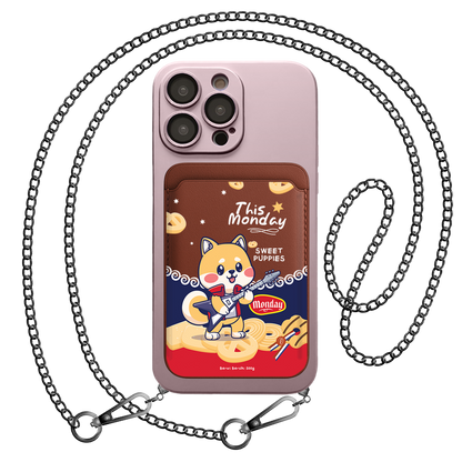 iPhone Magnetic Wallet Silicone Case - Monday