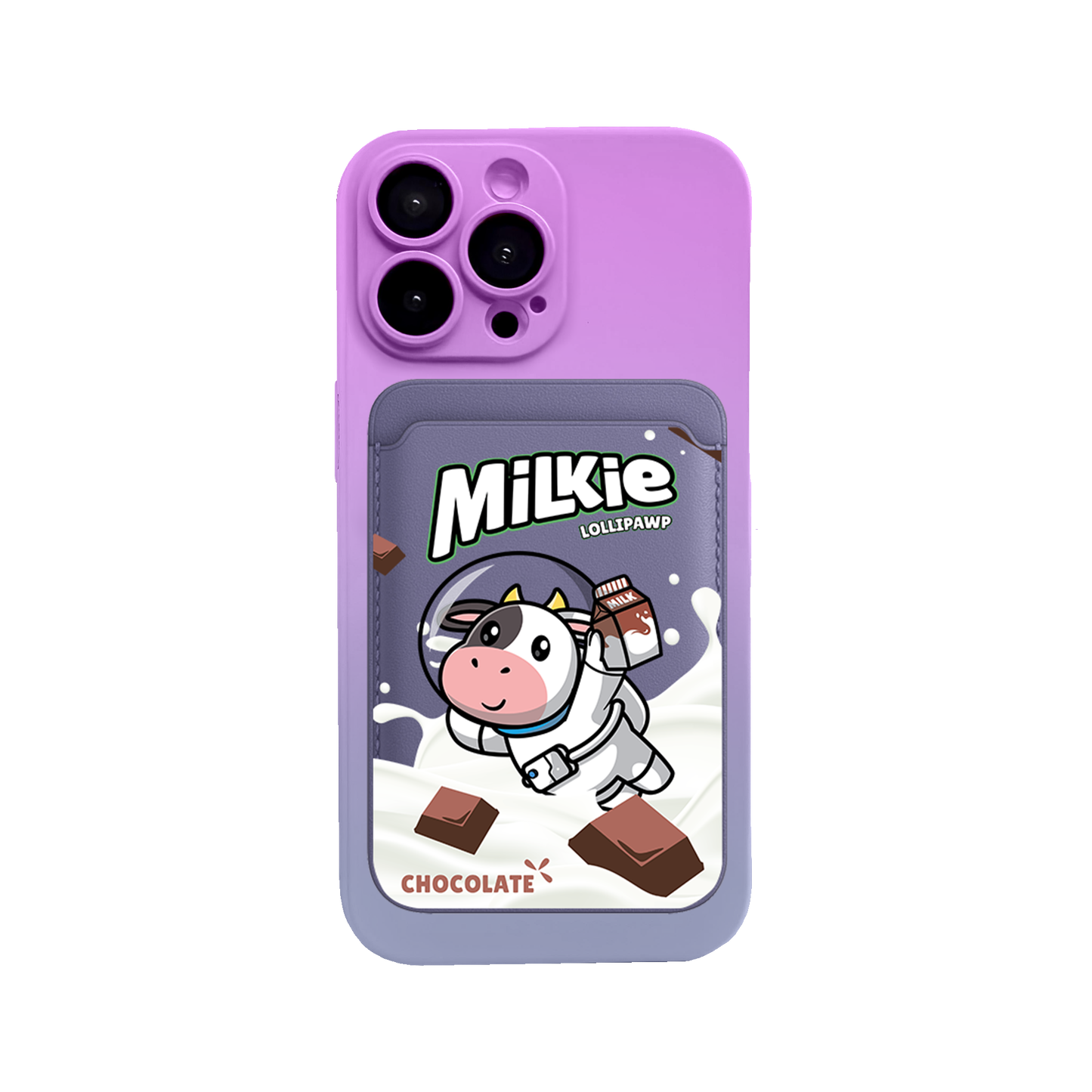 iPhone Magnetic Wallet Silicone Case - Milkie