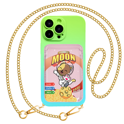iPhone Magnetic Wallet Silicone Case - Honey Moon