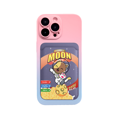 iPhone Magnetic Wallet Silicone Case - Honey Moon