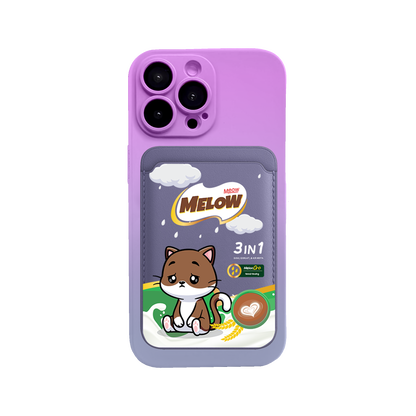 iPhone Magnetic Wallet Silicone Case - Melow