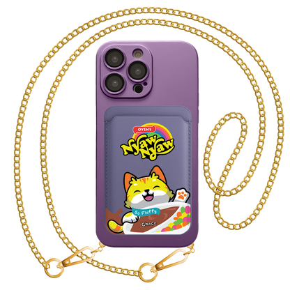 iPhone Magnetic Wallet Silicone Case - Nyam Nyam