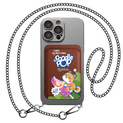 iPhone Magnetic Wallet Silicone Case - Poodle Pop