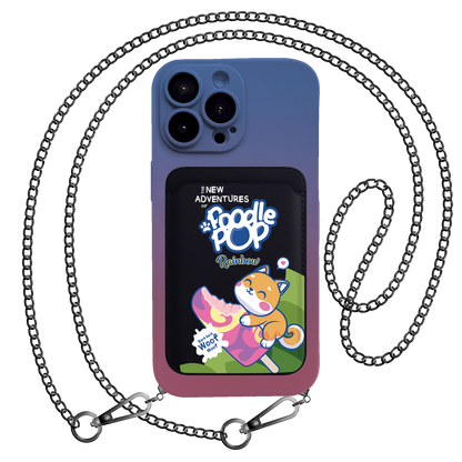 iPhone Magnetic Wallet Silicone Case - Poodle Pop