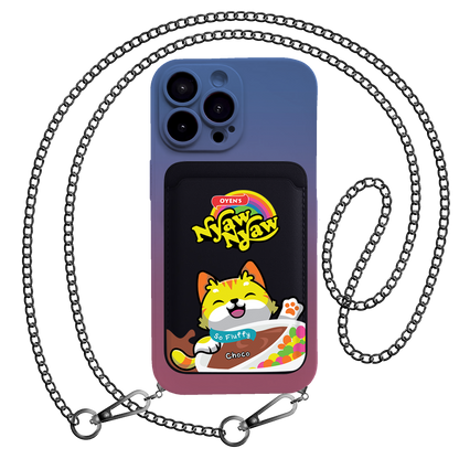 iPhone Magnetic Wallet Silicone Case - Nyam Nyam
