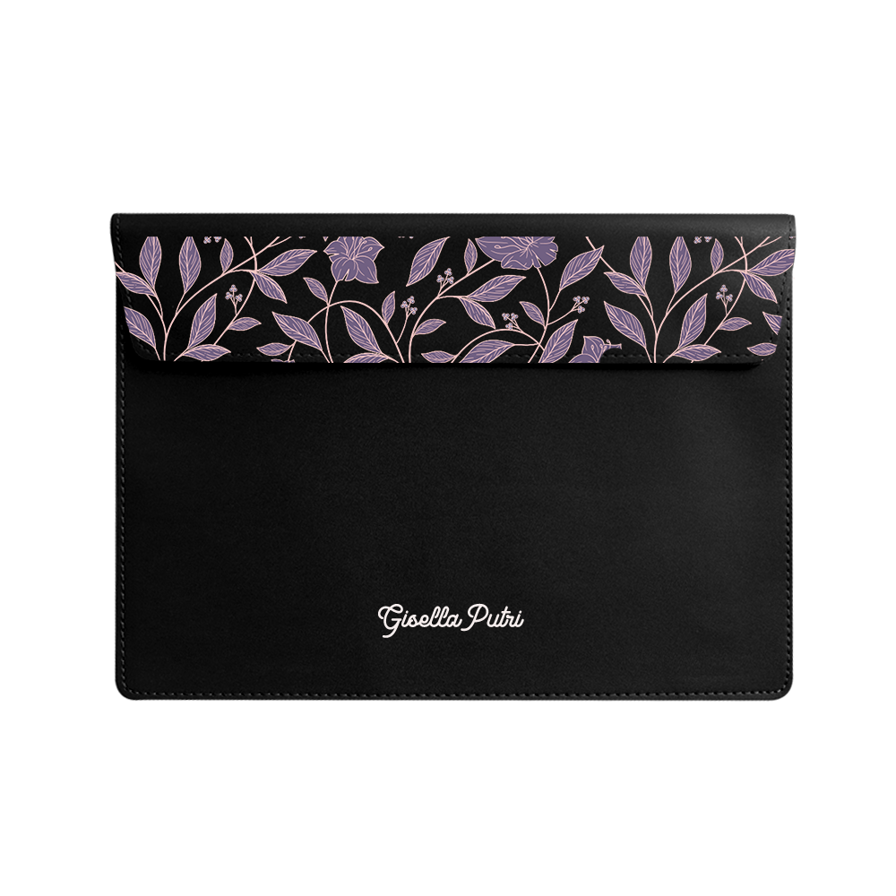 Vegan Leather Sleeve - Sketchy Flower 4.0