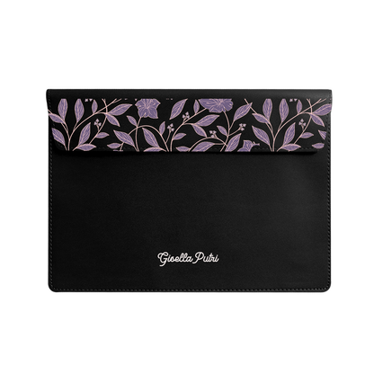 Vegan Leather Sleeve - Sketchy Flower 4.0