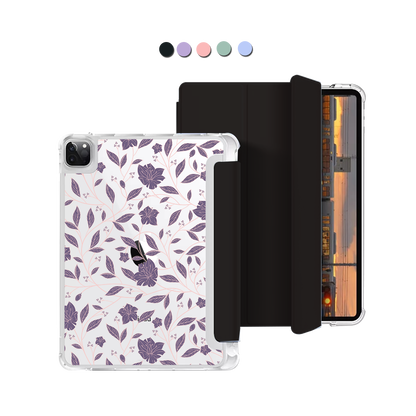 iPad Macaron Flip Cover - Sketchy Flower 4.0