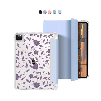 iPad Macaron Flip Cover - Sketchy Flower 4.0