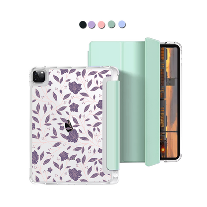 iPad Macaron Flip Cover - Sketchy Flower 4.0