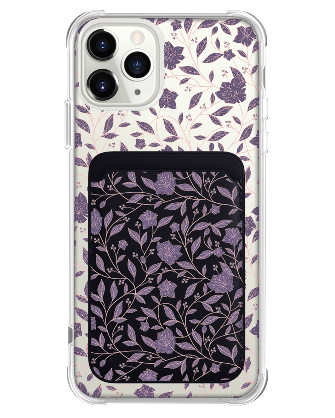 iPhone Magnetic Wallet Case - Sketchy Flower 4.0