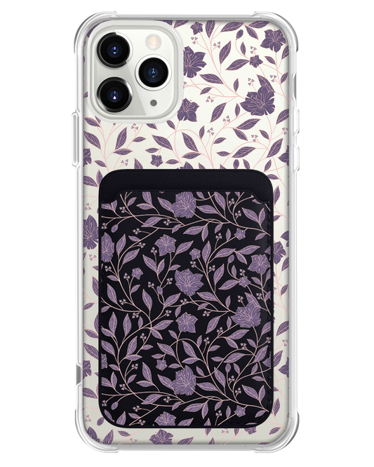 iPhone Magnetic Wallet Case - Sketchy Flower 4.0