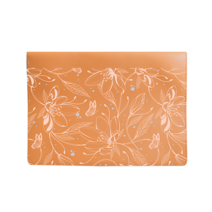 Vegan Leather Sleeve - Sketchy Flower & Butterfly 1.0