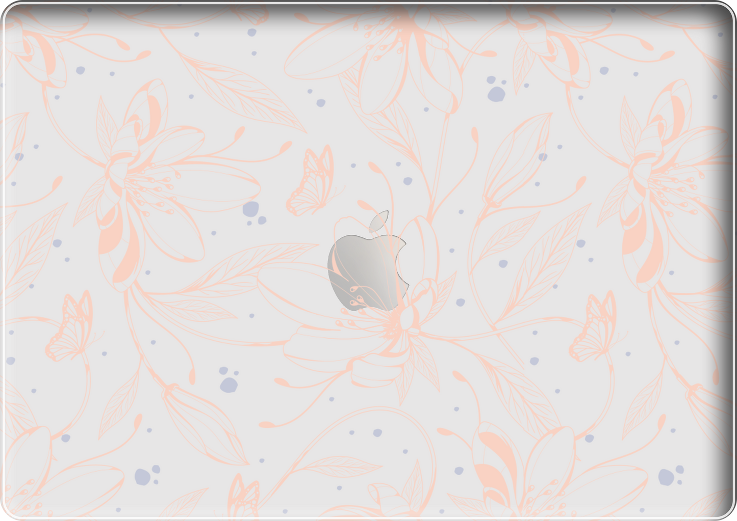 MacBook Snap Case - Sketchy Flower & Butterfly 1.0