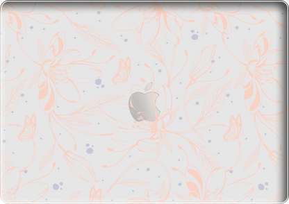 MacBook Snap Case - Sketchy Flower & Butterfly 1.0